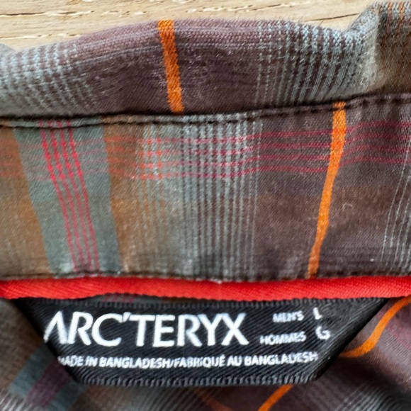 Arcteryx Pathline Short Sleeve Button Up Shirt Men's Size L Multicolor Plaid - Picture 4 of 6